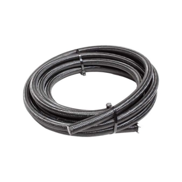 Picture of Snow 10AN Braided Stainless PTFE Hose - 15ft Black