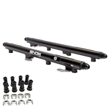 Picture of Snow 2005+ Hemi 5.7L/6.1L/6.4L 34mm Injector Height Return Style Billet Fuel Rail Kit