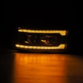 Picture of AlphaRex 02-05 Dodge Ram 1500 PRO-Series Projector Headlights Plank Style Black w/Seq Signal