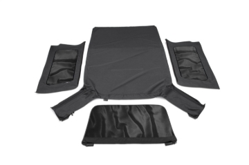 Picture of Rampage 04-06 Jeep Wrangler(TJ) Unlimited OEM Replacement Soft Upper Doors - Black Denim