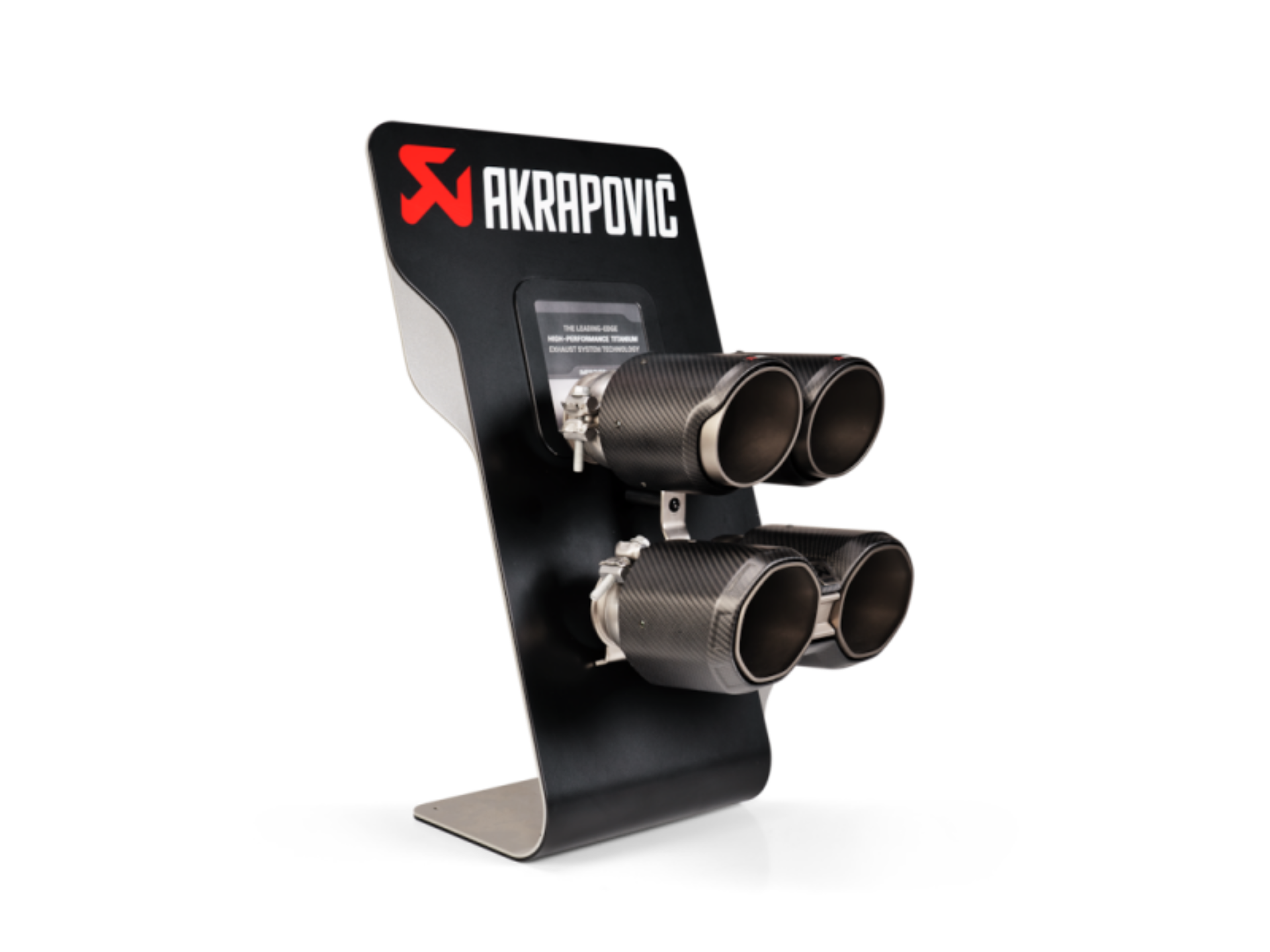 Picture of Akrapovic Counter Display with BMW M3/M4 Sample Tail Pipe Sets