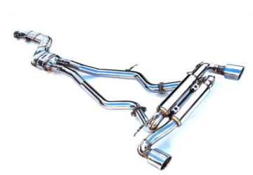 Picture of Invidia 2019+ Toyota Supra Gemini w/ Valve Rolled SS Tip Cat-back Exhaust