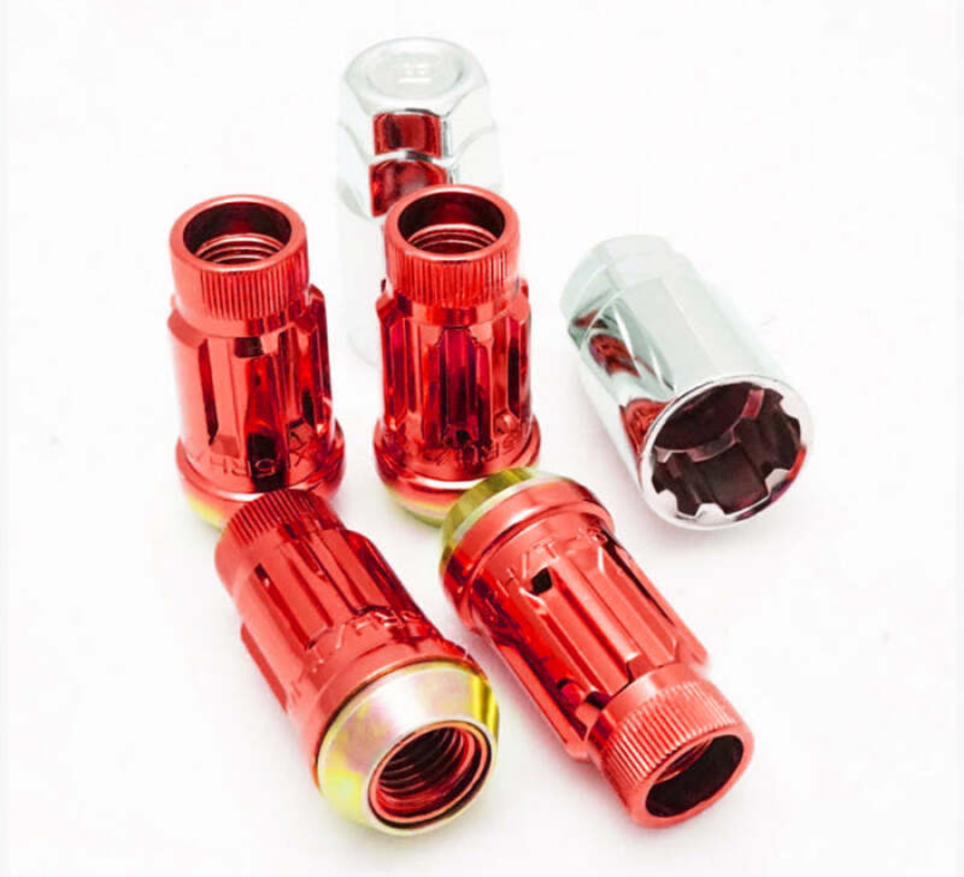 Picture of Wheel Mate Muteki SR45R Lock Set 12x1.25 Red (4pcs)