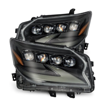 Picture of AlphaRex 14-19 Lexus GX460 (Non-AFS) NOVA LED Proj Headlights Alpha Black w/Activ Light/Seq Signal