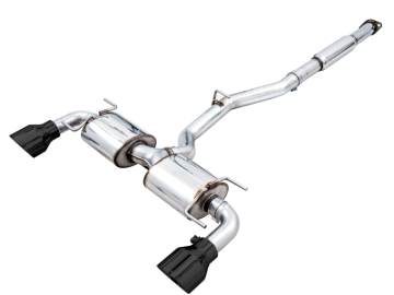 Picture of AWE Tuning Subaru BRZ/ Toyota GR86/ Toyota 86 Touring Edition Cat-Back Exhaust- Diamond Black Tips