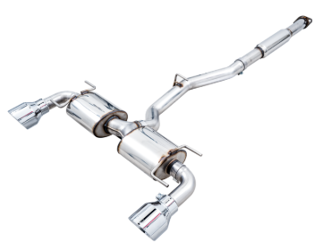 Picture of AWE Tuning Subaru BRZ/ Toyota GR86/ Toyota 86 Touring Edition Cat-Back Exhaust- Chrome Silver Tips