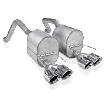 Picture of Stainless Works, 2005-08 Chevy C6 Corvette axle-back 2-1/2" exhaust system.
