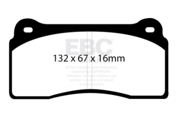 Picture of EBC SR-11 Brake Pad Sets - DP81110.16SR11