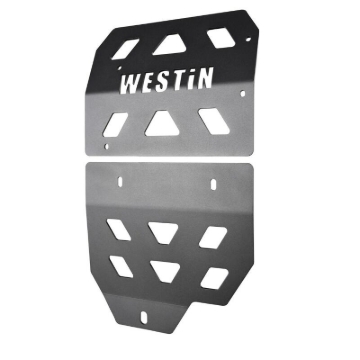 Picture of Westin 18-22 Jeep Wrangler JL Transmission Pan Skid Plate - Textured Black