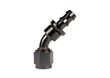Picture of Fleece Performance Universal -8AN 45Deg to Hose Barb - Black