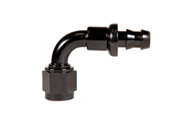 Picture of Fleece Performance Universal -10AN 90Deg to Hose Barb - Black