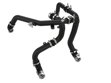 Picture of aFe 21-23 Ford Bronco V6-2.7Ltt BladeRunner Alum Hot & Cold Charge Pipe Kit - Black