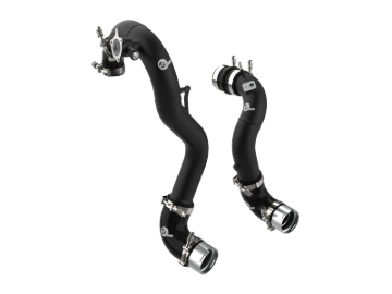 Picture of AFE 21-22 Ford Bronco L4-2.3L (t) BladeRunner Alum Hot/Cold Charge Pipe Kit - Black