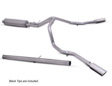 Picture of Gibson 20-21 Chevy Silverado 2500HD 6.6L 2.5in Cat-Back Dual Extreme Exhaust - Black Elite