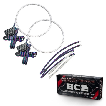 Picture of Oracle 21-22 Ford Bronco Headlight Halo Kit w/DRL Bar - Base Headlights -w/BC1 Controller