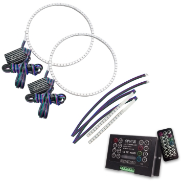 Picture of Oracle 21-22 Ford Bronco Headlight Halo Kit w/DRL Bar - Base Headlights -w/2.0 Controller