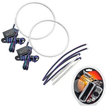 Picture of Oracle 21-22 Ford Bronco Headlight Halo Kit w/DRL Bar - Base Headlights -w/RF Controller