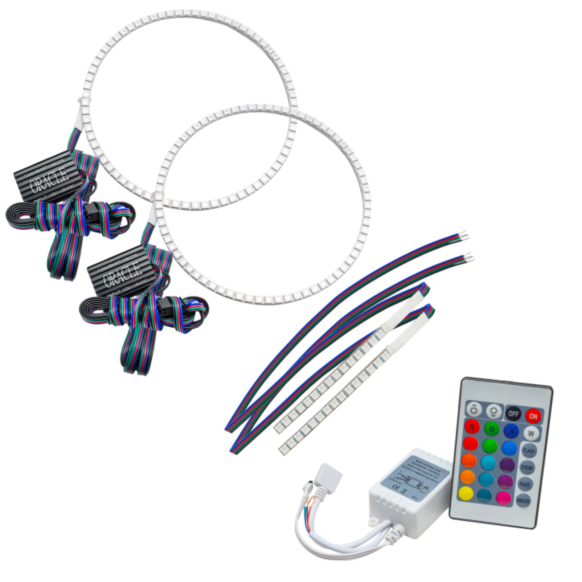 Picture of Oracle 2122 Ford Bronco Headlight Halo Kit w/DRL Bar Base Headlights w/Simple Control