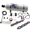 Picture of Nitrous Express Ford Coyote 5.0L V8 Nitrous Wet Port Plate Kit w/15lb Bottle