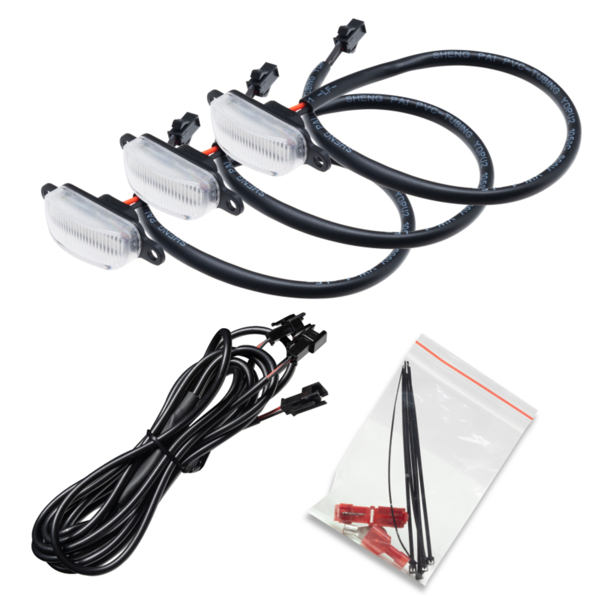 Picture of Oracle Universal Pre-Runner Style LED Grill Light Kit (New Style) - Amber w/Clear Lens