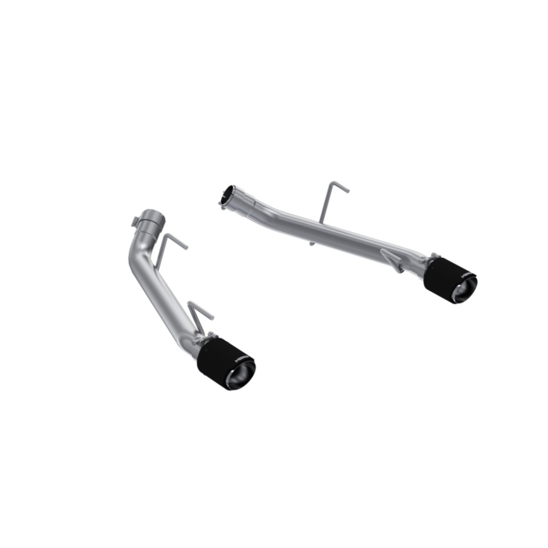 Picture of MBRP 05-10 Ford Mustang GT 4.6L T304 SS 2.5in Dual Axle-Back with CF Tips (Race Version)