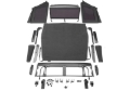 Picture of Rampage 2018-2022 Jeep Wrangler (JL) Frameless Trail Plus Top Kit - Black