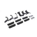 Picture of Go Rhino 2022 Toyota Tundra Crew Max Brackets for Dominator Extreme SideSteps - Tex. Black