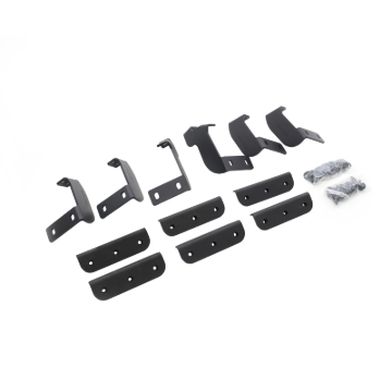 Picture of Go Rhino 2022 Toyota Tundra Crew Max Brackets for Dominator Extreme SideSteps - Tex. Black