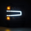 Picture of AlphaRex 16-18 Chevy 1500HD NOVA-Series LED Proj Headlights BK w/Actv Lgt/SeqSig & DRL (Req 810023)