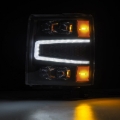 Picture of AlphaRex 04-15 Chevy 1500HD NOVA-Series LED Proj Headlights Black w/Activ Light/Seq Signal & SB DRL