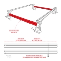 Picture of Go Rhino Universal XRS 37 3/4 Cross Rail Accessory Set - Tex. Black