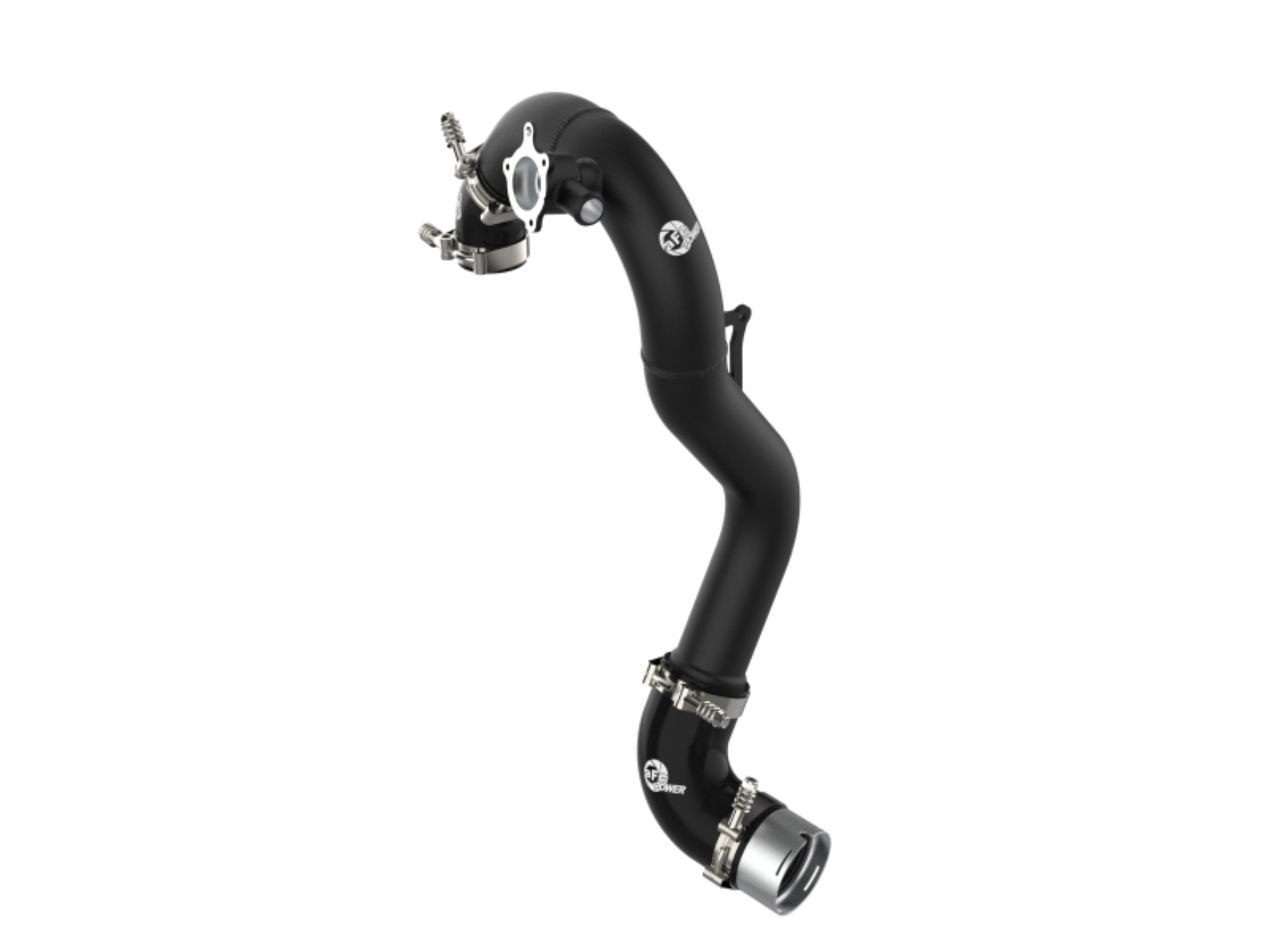 Picture of aFe Power 21-22 Ford Bronco L4-2.3L (t) BladeRunner 3 IN Aluminum Hot Charge Pipe Black