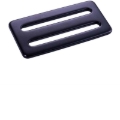 Picture of RaceQuip 3 In. Wide 3 Bar Slide Seat Belt Adjuster & Mounting Hardware / Forged Steel - Black
