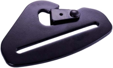 Picture of RaceQuip Snap Hook End Seat Belt Mounting Hardware / Fits 3 In. Belts / Forged Steel - Black