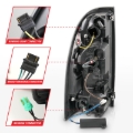 Picture of ANZO 05-15 Toyota Tacoma Full LED Tail Lights w/Light Bar Sequential Black Housing Smoke Lens