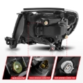 Picture of ANZO 05-11 Toyota Tacoma Projector Headlights w/Light Bar Switchback Black Housing