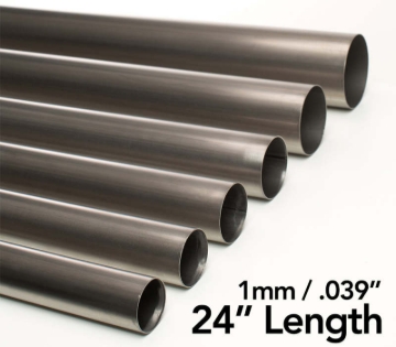 Picture of Ticon Industries 2.13in Diameter 24in Length 1mm/.039in Wall Thickness Titanium Tube