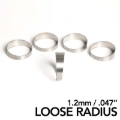 Picture of Ticon Industries 2.13in Diameter 2D Loose Radius 1.2mm/.047in Titanium Pie Cut - 5pk