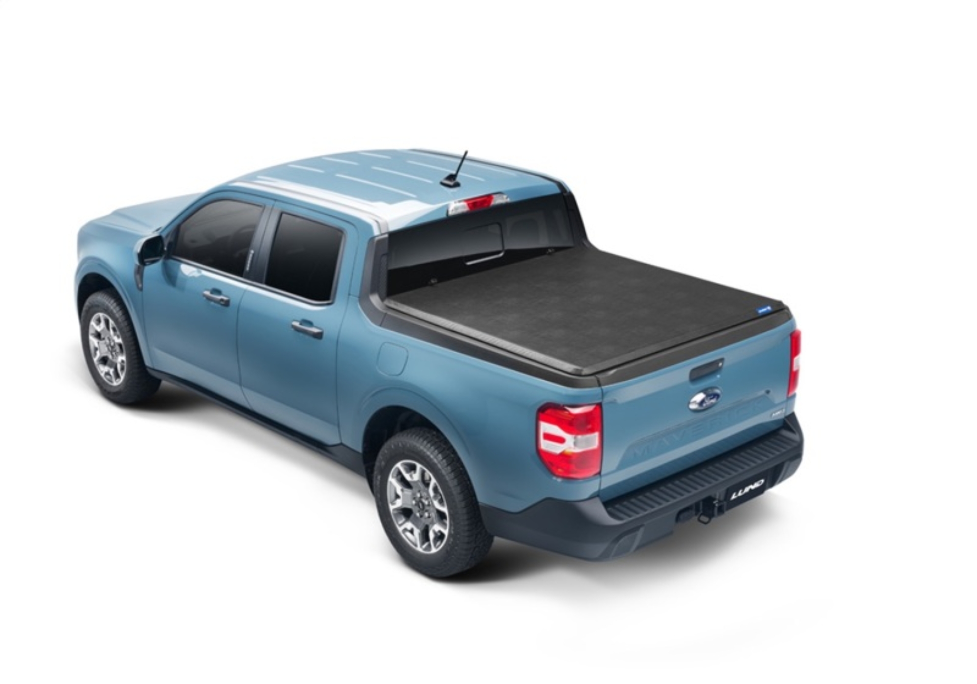 Picture of Lund 22-23 Ford Maverick (4.5ft Bed) Hard Fold Tonneau Cover - Black