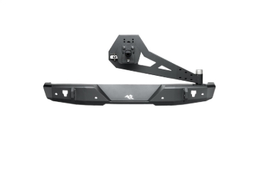 Picture of Rugged Ridge 18-22 Jeep Wrangler (JL) Rubicon/Spt 2dr HD Rear Bumper w/Swing Out Tire Carrier - Blk