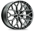 Picture of Vossen HF-2 20x10.5 / 5x112 / ET45 / Deep Face / 66.56 - Brushed Gloss Black Wheel