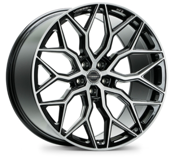 Picture of Vossen HF-2 21x9 / 5x112 / ET32 / Flat Face / 66.5 - Brushed Gloss Black Wheel