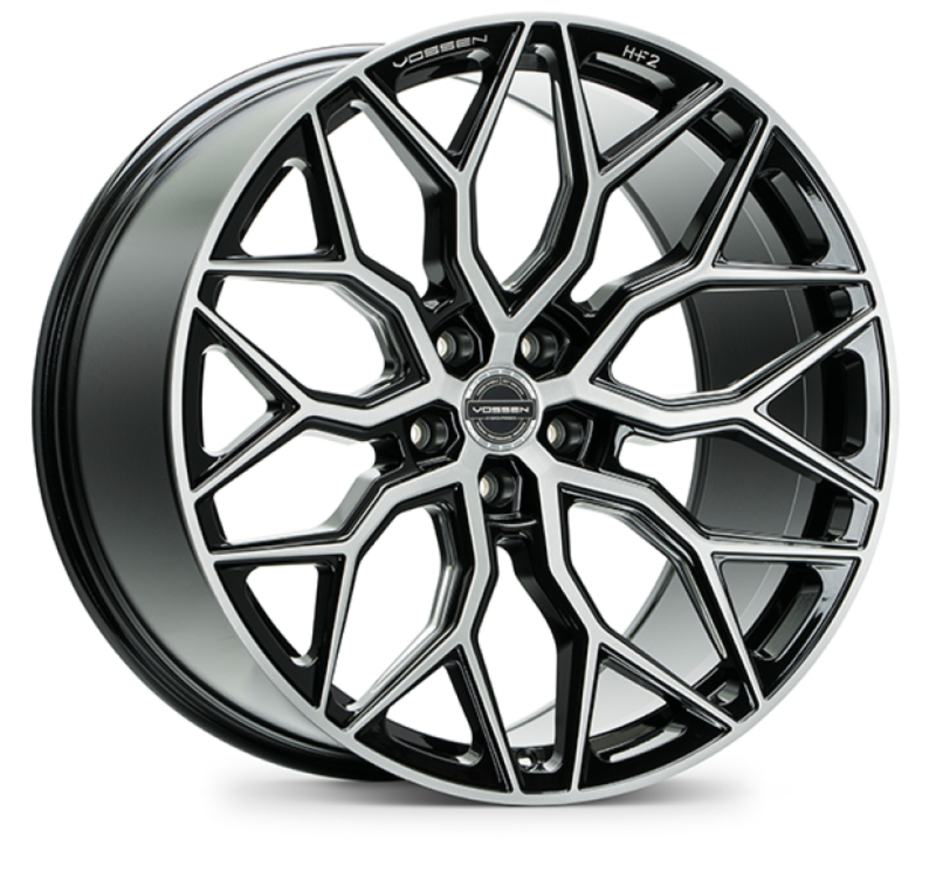 Picture of Vossen HF-2 22x10.5 / 5x130 / ET20 / Deep Face / 84.1 - Brushed Gloss Black Wheel