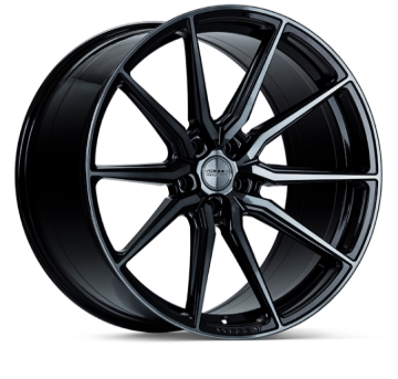 Picture of Vossen HF-3 20x9 / 5x112 / ET32 / Flat Face / 66.5 - Double Tinted - Gloss Black Wheel