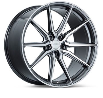 Picture of Vossen HF-3 20x9 / 5x112 / ET32 / Flat Face / 66.5 - Gloss Graphite Polished Wheel