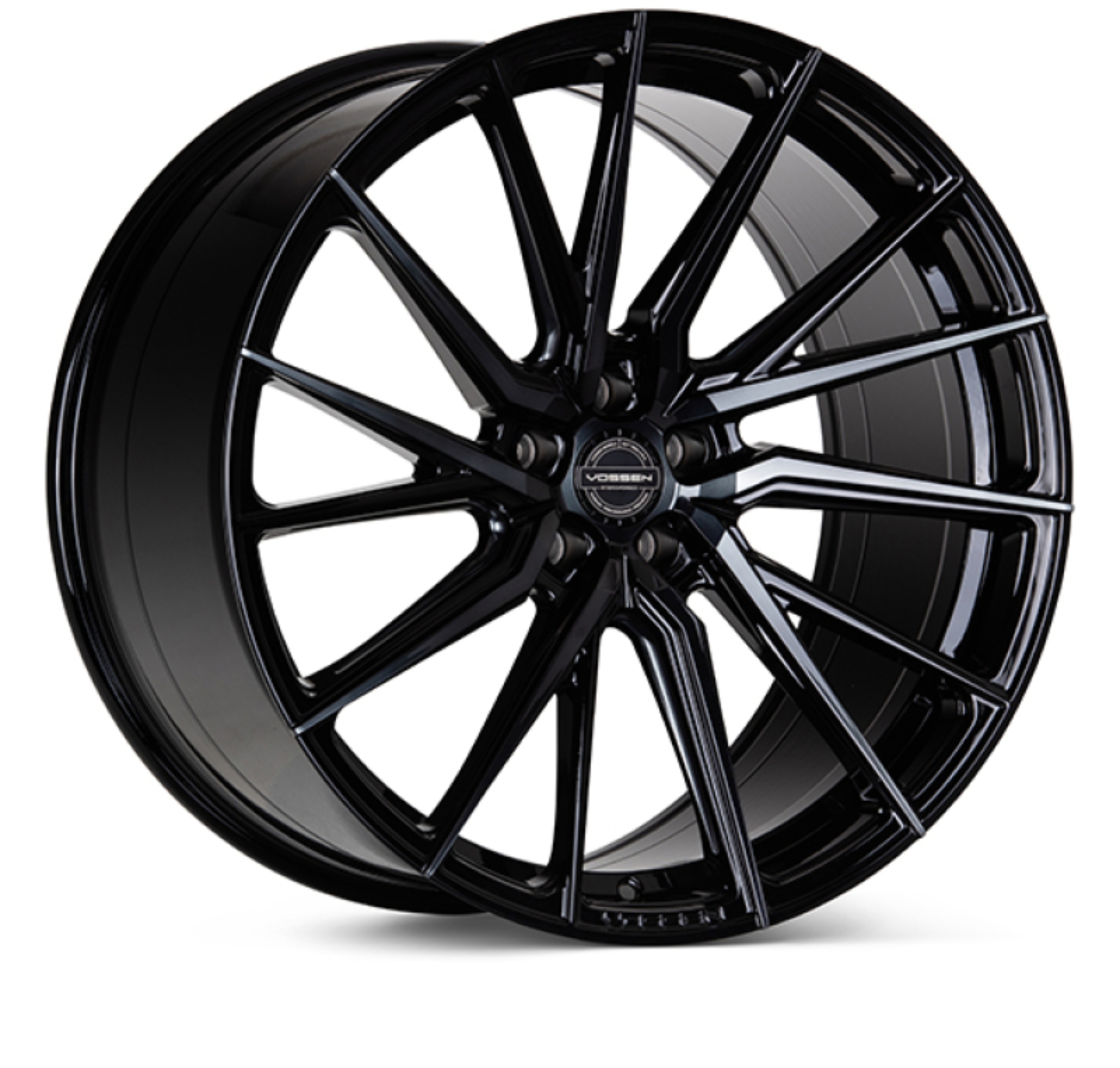 Picture of Vossen HF-4T 22x10.5 / 5x112 / ET42 / Deep Face / 66.5 - Double Tinted - Gloss Black - Left Wheel
