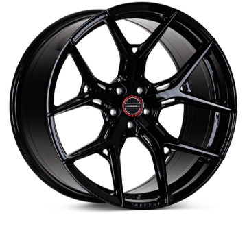Picture of Vossen HF-5 20x9 / 5x112 / ET25 / Flat Face / 66.5 - Gloss Black Wheel