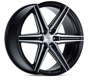 Picture of Vossen HF6-2 22x9.5 / 6x139.7 / ET20 / Deep Face / 106.1 - Brushed Matte Black Wheel