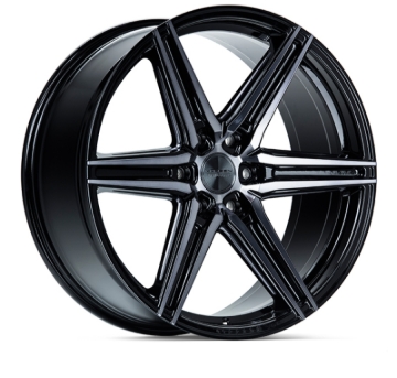 Picture of Vossen HF6-2 22x9.5 / 6x139.7 / ET20 / Deep Face / 106.1 - Tinted Gloss Black Wheel