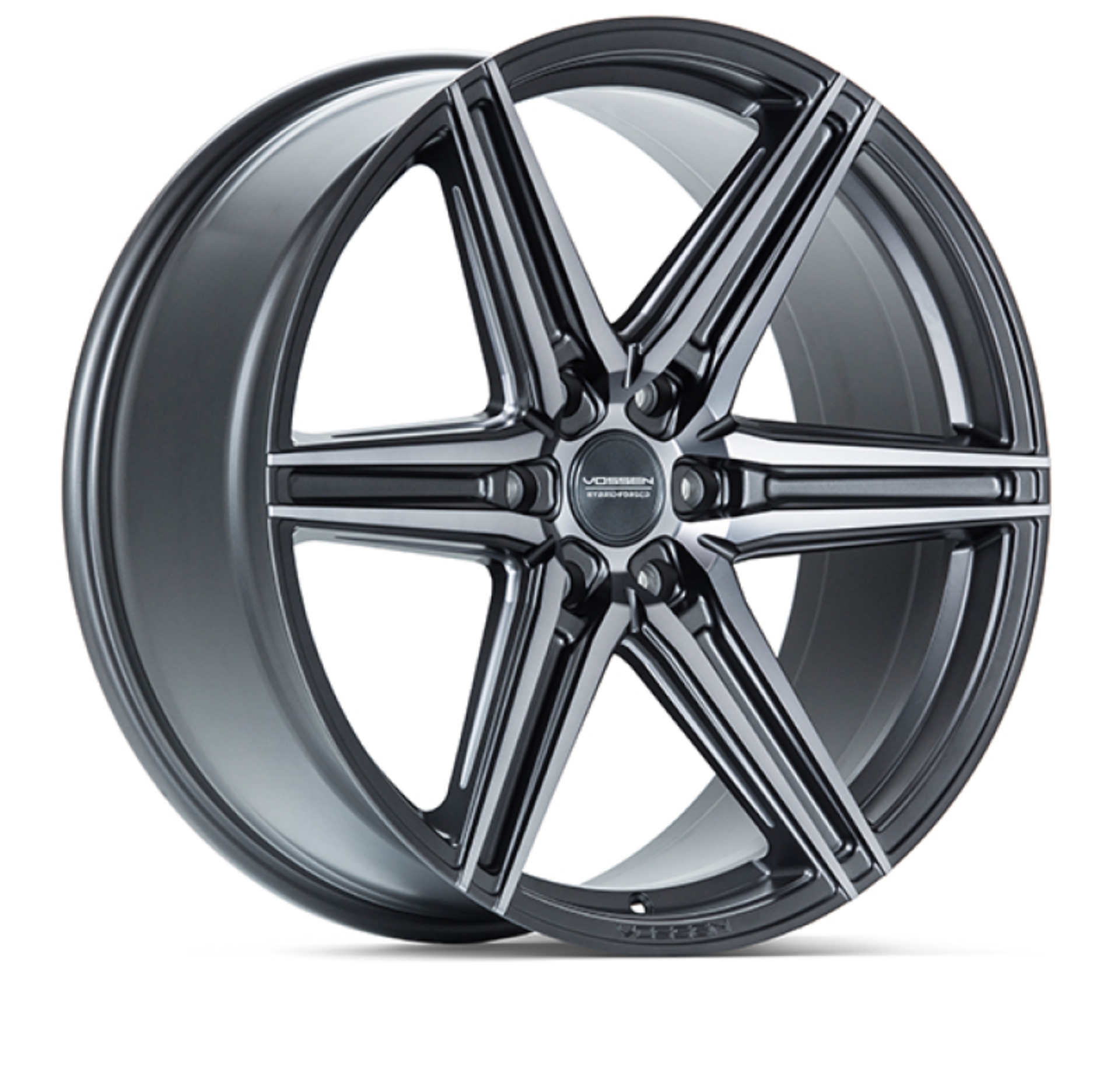 Picture of Vossen HF6-2 24x10 / 6x135 / ET25 / Deep Face / 87.1 - Tinted Matte Gunmetal Wheel